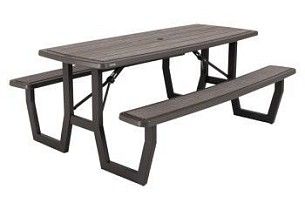 Стол складной с лавочками Lifetime для пикника