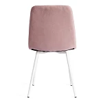 Стул CHILLY MAX, Велюр/металл, 45 х 54 х 90 см, пыльно-розовый/белый | изображение 3
