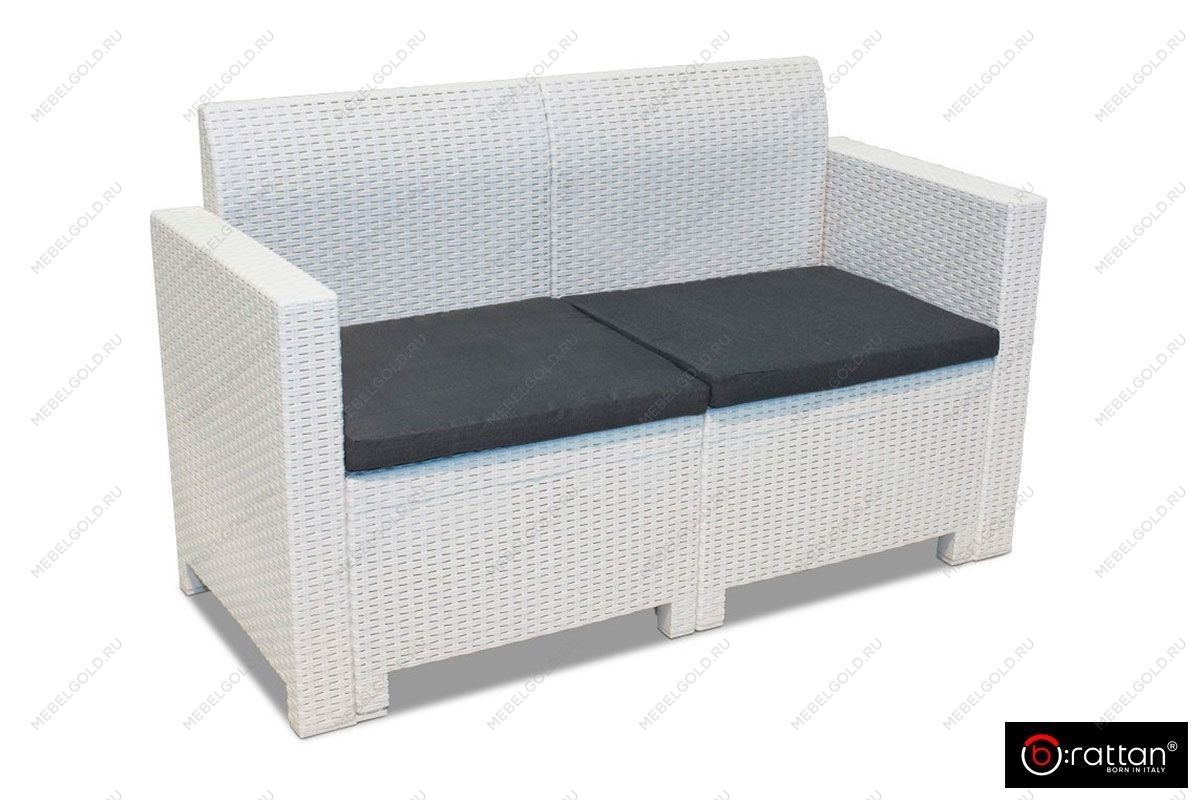 Диван NEBRASKA SOFA 2 (2х местный диван), белый