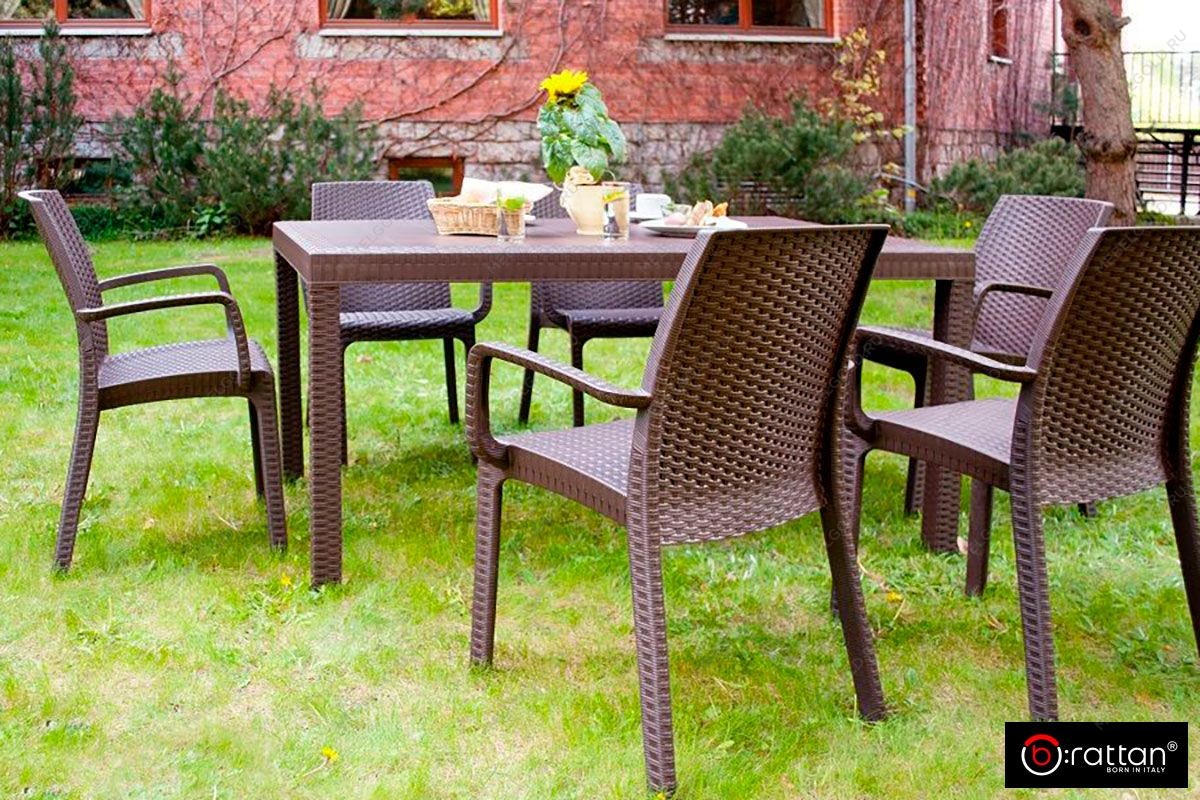 Стол B:rattan Houston 1500*900мм, коричневый | изображение 2