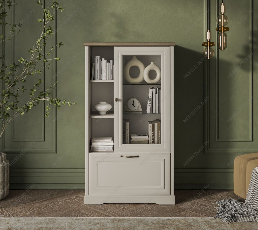 Шкаф с витриной Тоскана 1V1D3N - Выставка Балашиха | изображение 1