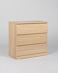 МАЛЬМ / VARMA Комод ИКЕА / IKEA 3, 80x78x40, шпон, беленый дуб | изображение 1