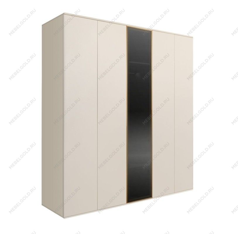 Шкаф 5-ти дв. Bogemia Air (Слоновая кость/Золото) БМШ2/5(1)