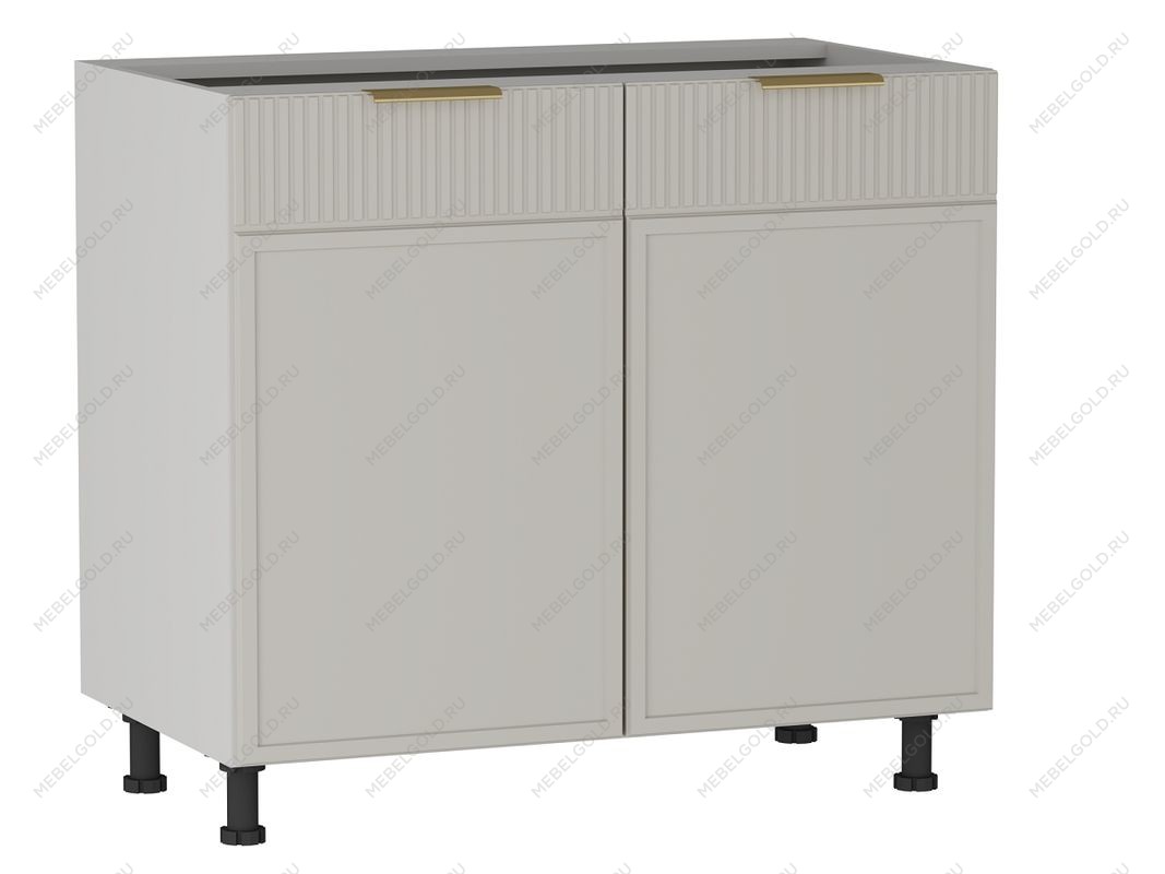 Стол 2-х дверный С-90, Берта (900*528*820) Светлый Мокко, 22917