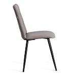 Стул обеденный Asti, TREND, флок, серый/чёрный, 29, 47х54х86 см | изображение 1