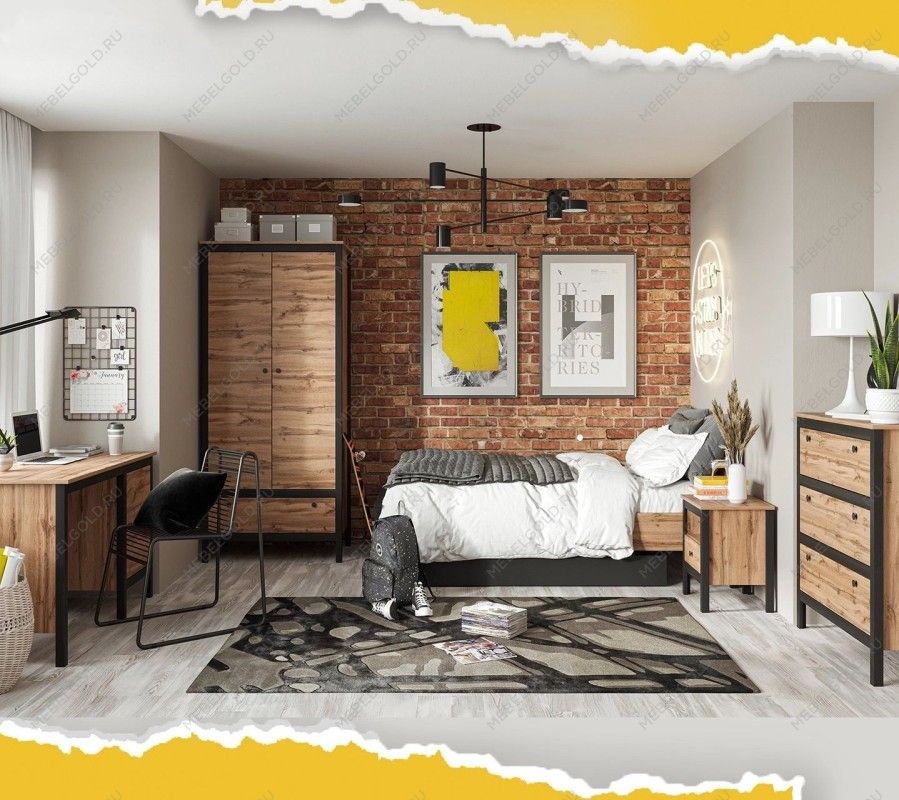 Тумба прикроватная Лофт KOM1S | изображение 2