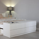 МАЛЬТА комод ИКЕА / IKEA 4 ящика 160х54 белый | изображение 5