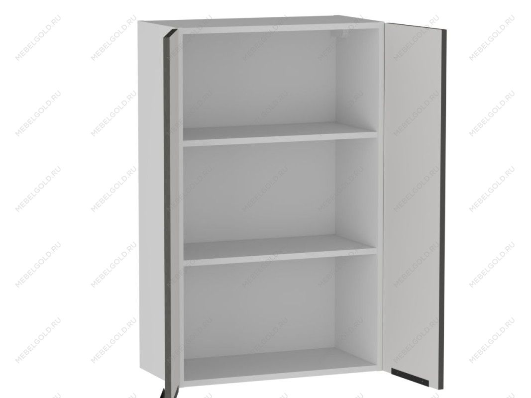 Шкаф 960 2-х дверный ШГ-60, Ватель (600*316*960) Экокожа Серый, 24562 | изображение 1