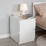 МАЛЬТА тумба ИКЕА / IKEA 2 ящика 40х54 белая | изображение 5