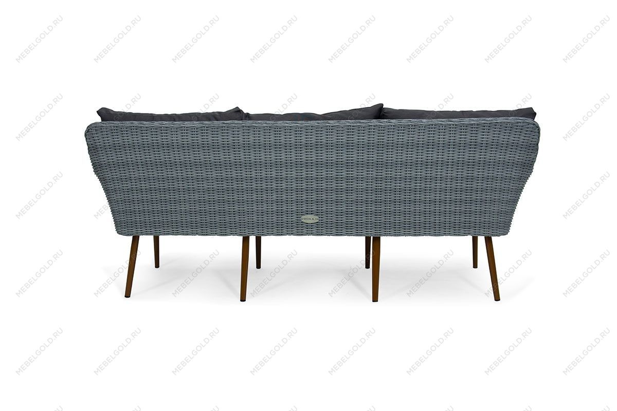 Комплект плетеной мебели MOKKA RIMINI (стол кофейный, 2 кресла, софа 3 х-местная) | изображение 5