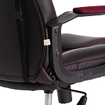 Кресло DRIVER (22), кож/зам/ткань, черный/бордо, 36-6/TW-13 | изображение 12