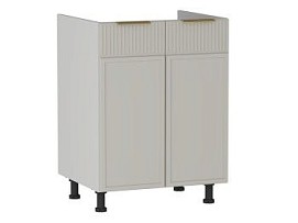 Стол под мойку СМ-60 2-х дверный, Берта (600*525*820) Светлый Мокко, 22919