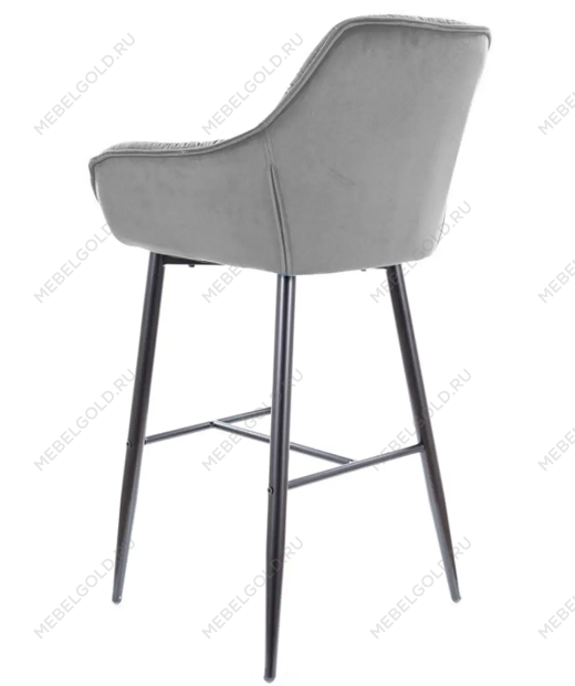 Барный стул Signal CHERRY H-1 VELVET (серый/черный) | изображение 3