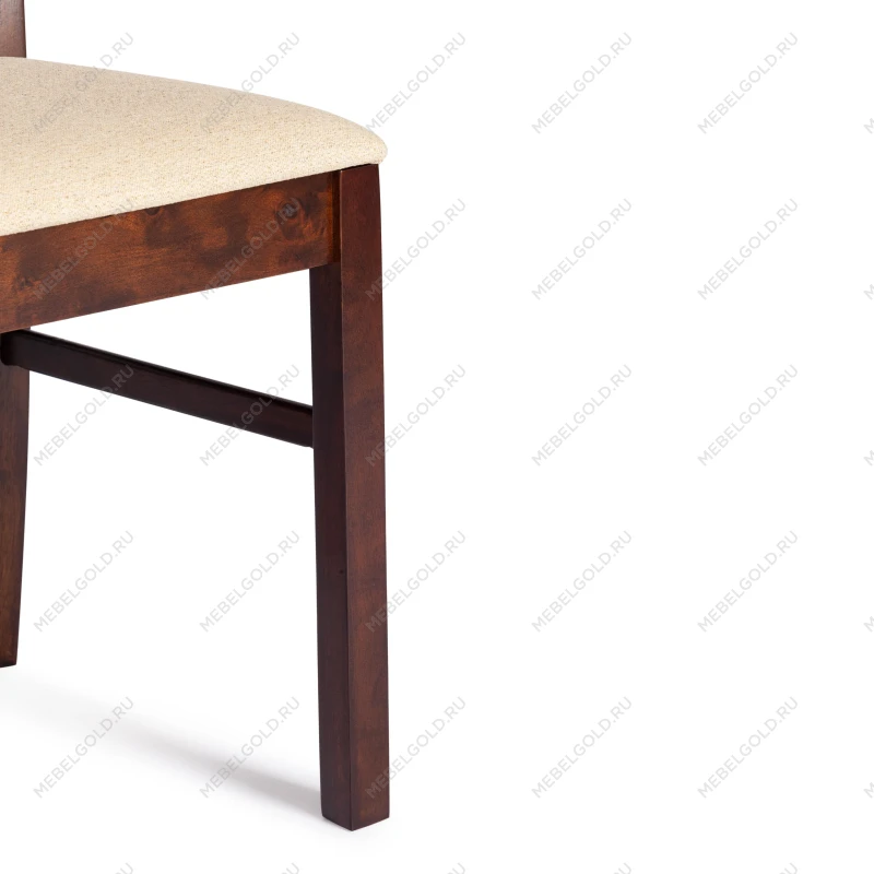 Стул - Гермес/Hermes, дерево гевея, 43х49х94см, Cappuchino, ткань бежевая (S178-4) | изображение 5