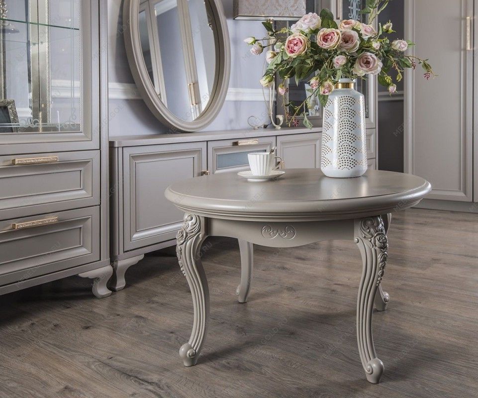 Столик круглый Мокко серый камень | изображение 8