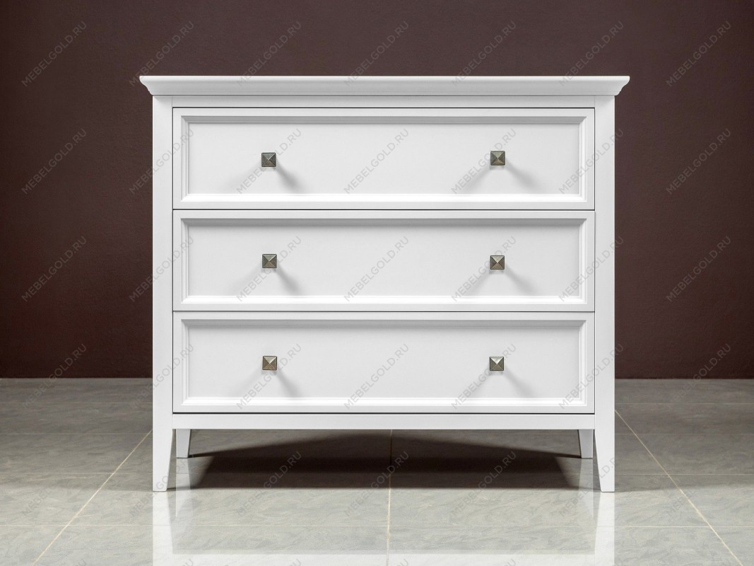 Комод 3 ящика Manhattan (Белый) | изображение 2