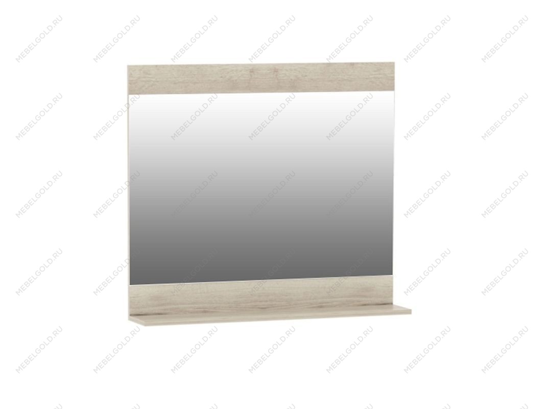 Зеркало 900 ПМ-8, Мале (900*166*800) Дуб галифакс белый, 50507