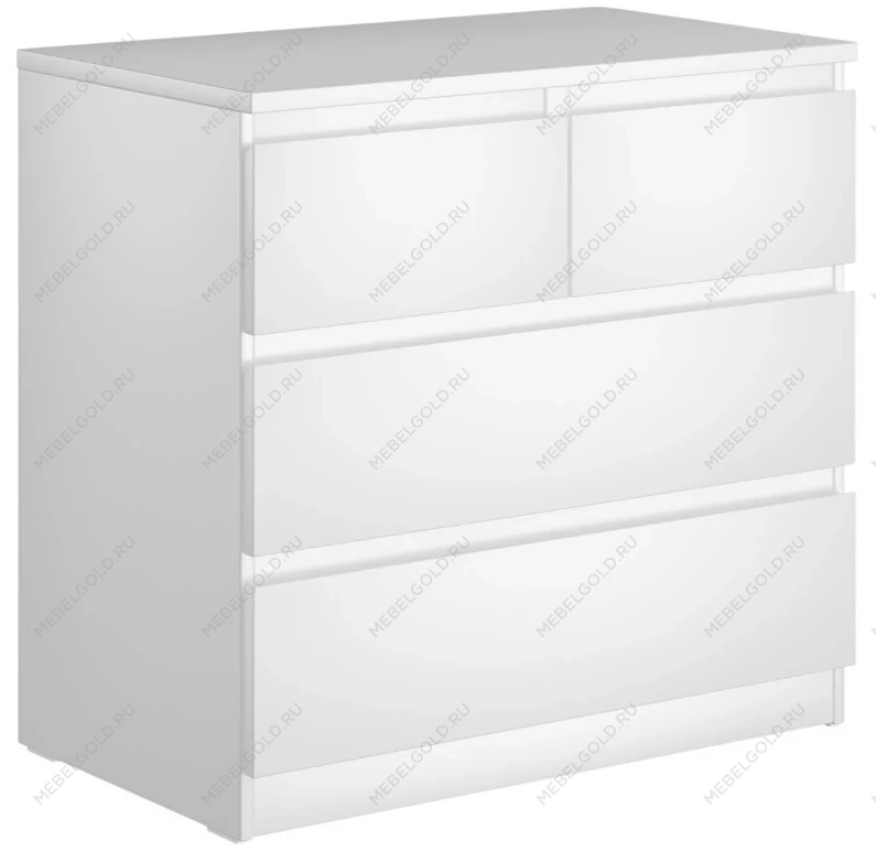 МАЛЬТА комод ИКЕА / IKEA 2+2 ящика 80х76 белый