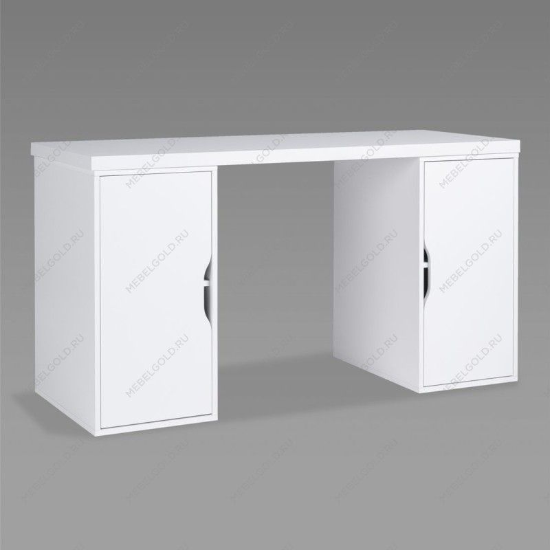 ИНГАР 2/ДВ/ДВ стол письменный 140x75x55, белый