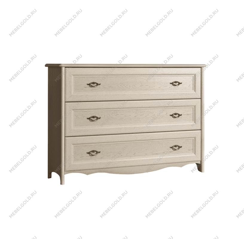 Комод (3 ящика) Венеция дуб седан ВНКМ-4 - Выставка м. Марьина роща