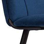 Стул обеденный Asti (2 шт. в упаковке), TREND, велюр, Blue (синий), 50х55х93 | изображение 8