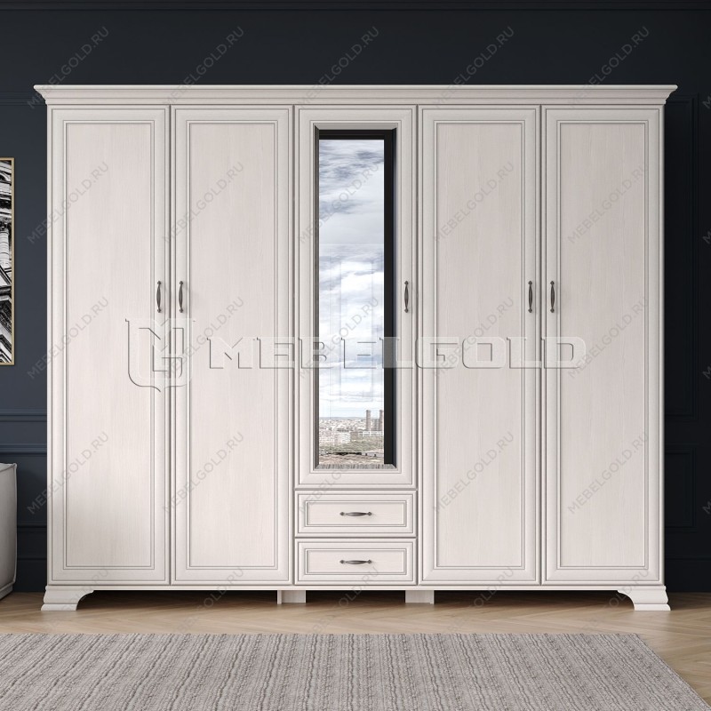 Шкаф Тиффани 5DG2S Z вудлайн кремовый | изображение 1