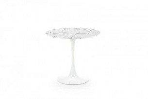 Стол обеденный Halmar DENVER (белый мрамор/белый)