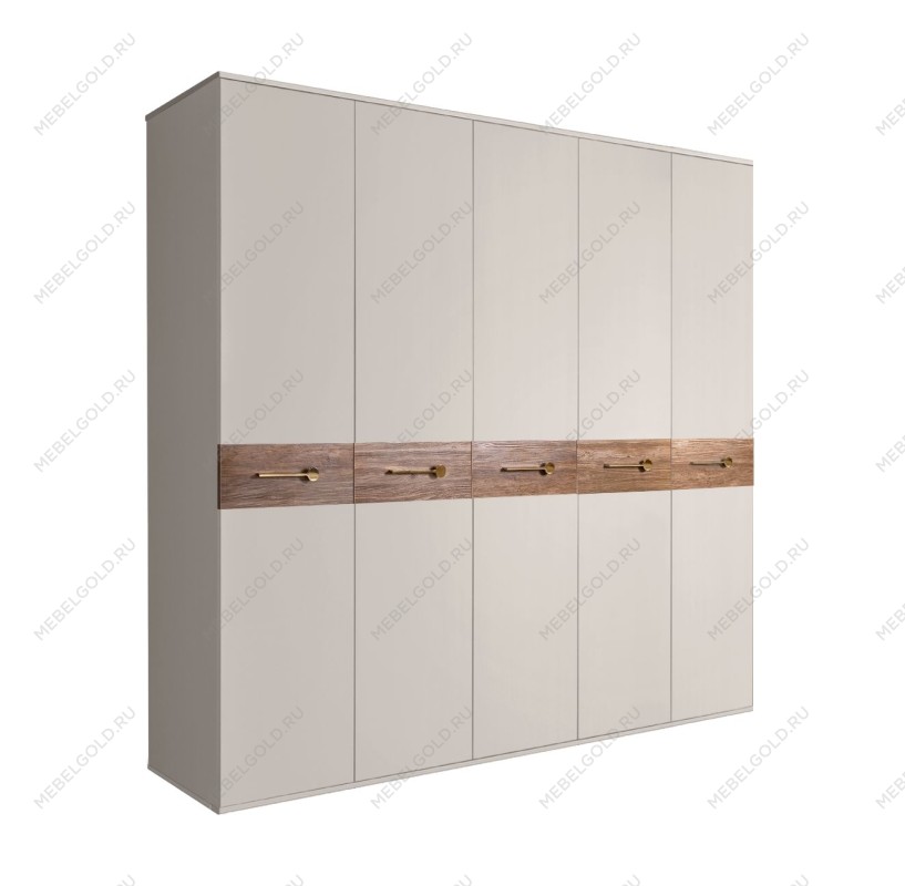 Шкаф 5-ти дв. Bogemia Wood Wo (Шелк/Золото) БМШ2/5(Wo)