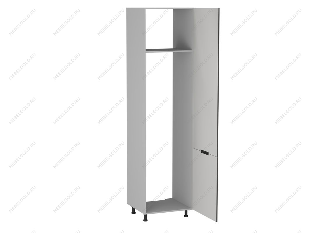 Шкаф-пенал 960 ПХ-60, Ватель (600*566*2406) Экокожа Серый, 23337 | изображение 1