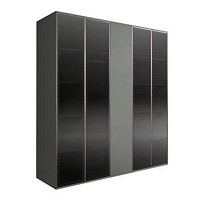 Шкаф 5-ти дв. Bogemia Air (Серый/Серебро) БМШ2/5(4)