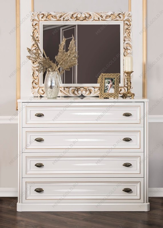 Зеркало Натали белый глянец (спальня) | изображение 3