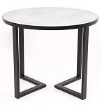 Стол круглый Лофт Зиг-Заг (ЛДСП 32 мм /Мрамор сетте 1468/ кромка чёрная) | изображение 2