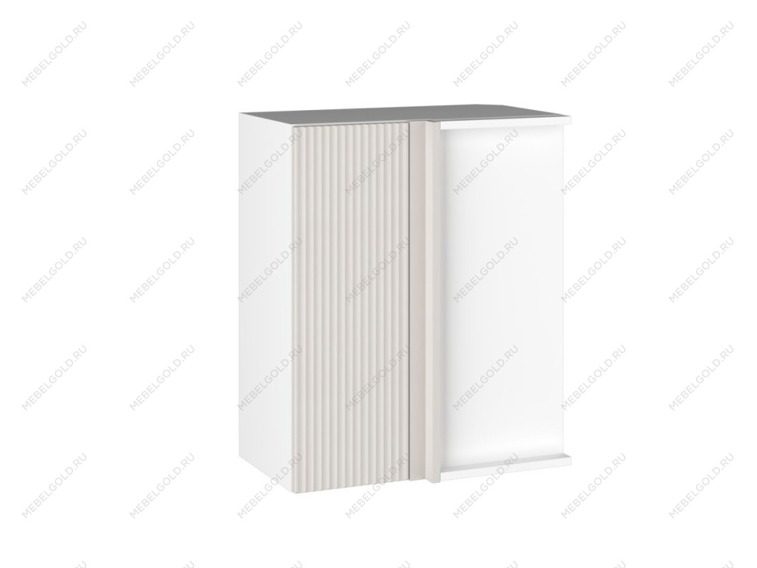 Шкаф ШВП-60 левый, Виста (600*350*720) Экокожа Белый, 26316