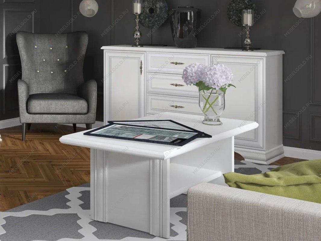 Стол журнальный Кентаки LAW белый | изображение 2