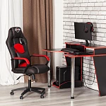 Кресло DRIVER (22), кож/зам/ткань, черный/красный, 36-6/TW-08 | изображение 18