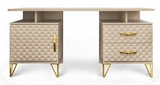 Туалетный столик Лара бежевый глянец