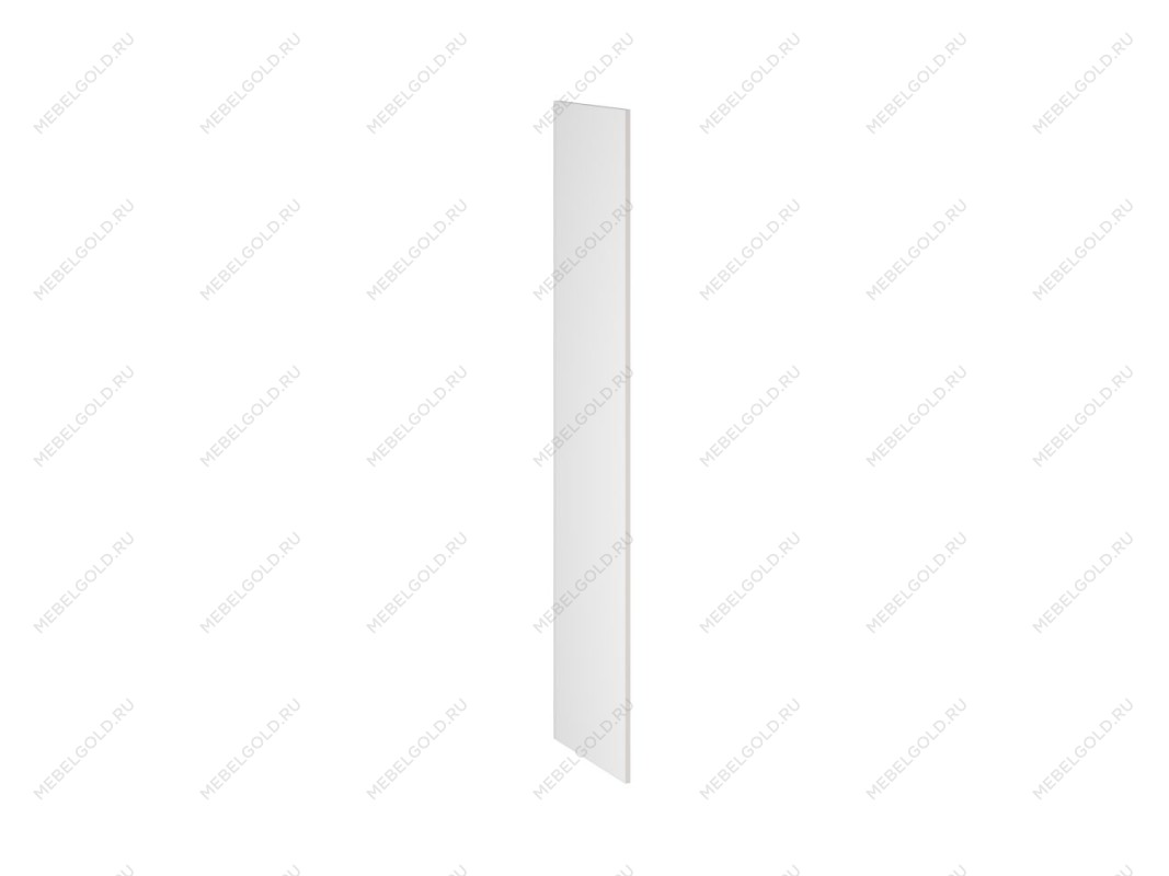 Бок замена шкафа-пенала ПГ-60 правый, Виста (16*570*2066) Экокожа Белый, 25639