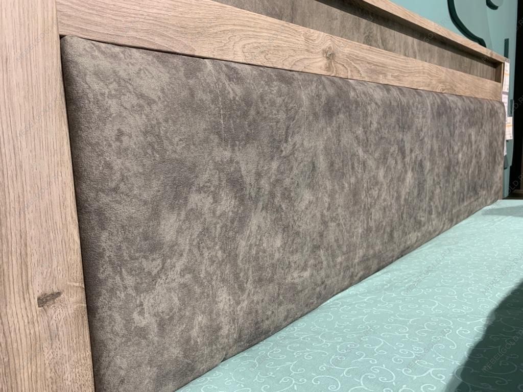 Мягкая вставка изголовья кровати Люкс 1800 (цельная), Денвер (1760*365*60) Серый, 933188 | изображение 2