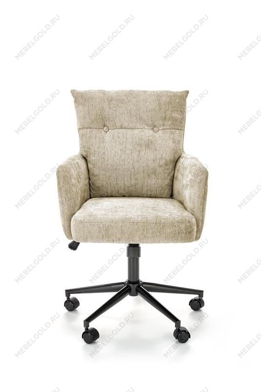 Кресло компьютерное Halmar FLORES (темно-бежевый/черный) | изображение 1