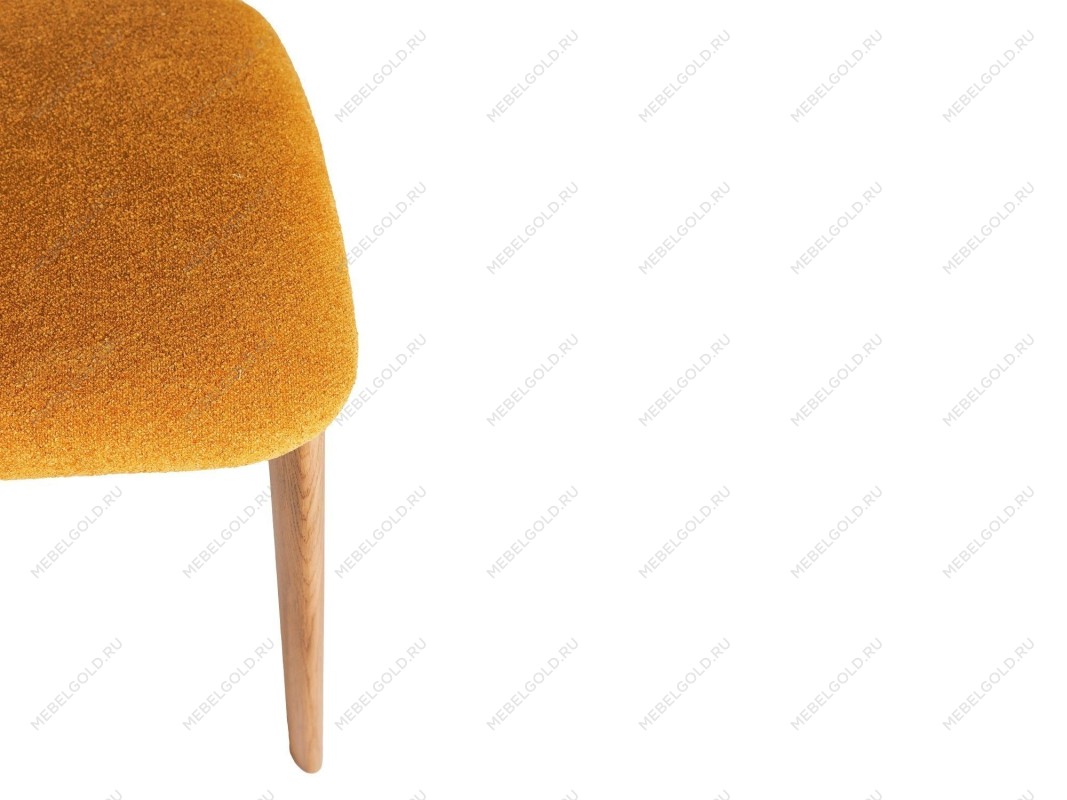 Стул LESTER жесткая спинка (Дуб натуральный с патиной темный орех - 49 Букле Желтый) | изображение 3