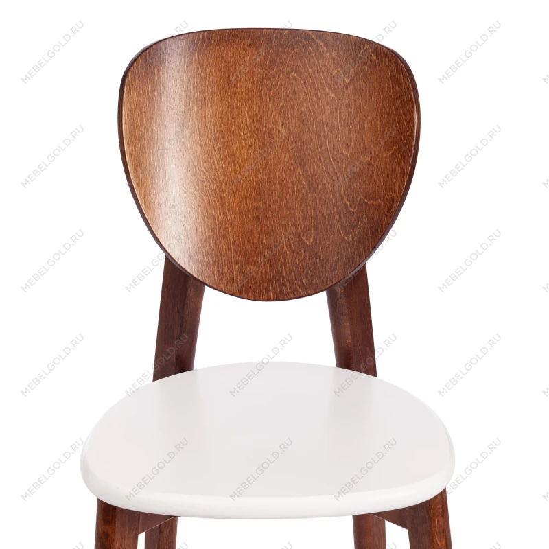 Стул DIAMANTE жесткое сидение, бук, 42 х 42 х 85 см, коричневый / белый | изображение 5