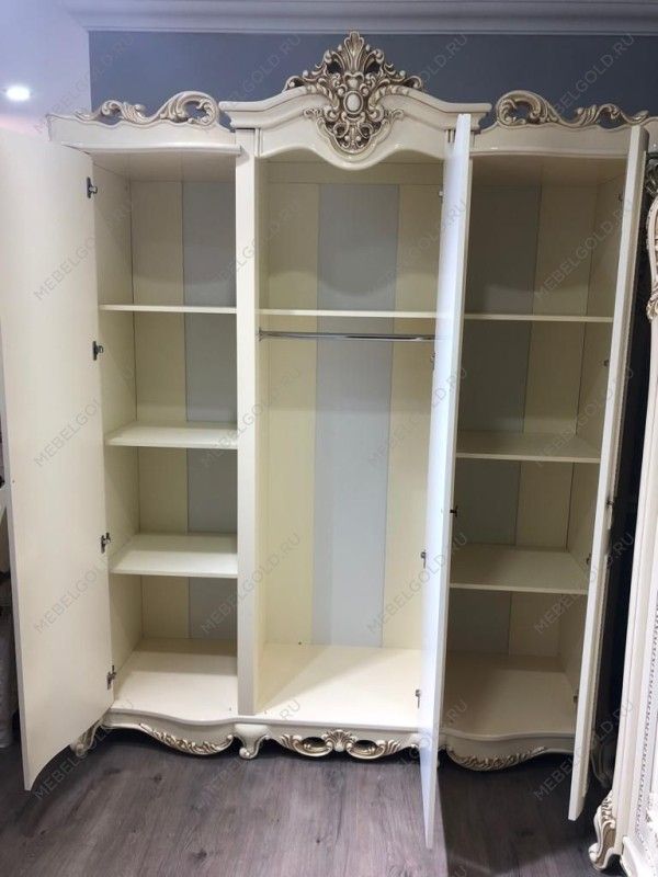 м. Римская - Шкаф Джоконда 3-дверный крем глянец | изображение 4