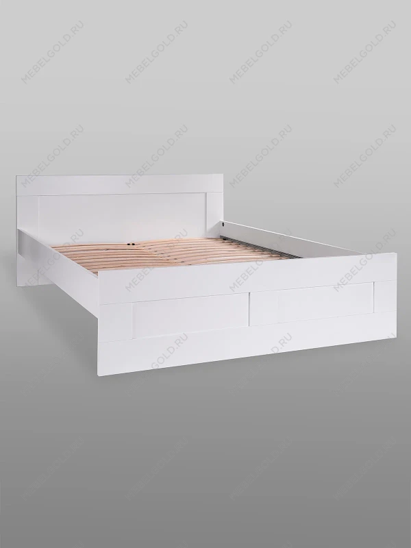 Кровать двуспальная Сириус, 160х200 см, белая | изображение 11