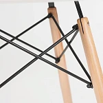 Стол CINDY NEXT (mod. 70-80 MDF), металл/мдф/бук, белый/натуральный, D70х75см | изображение 2