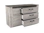 Комод, Денвер (1300*435*750) Риббек серый, 11703 | изображение 1