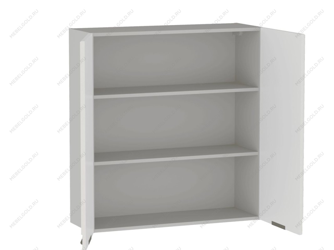 Шкаф 960 2-х дверный ШГ-90, Берта (900*321*960) Экокожа Белый, 25338 | изображение 1