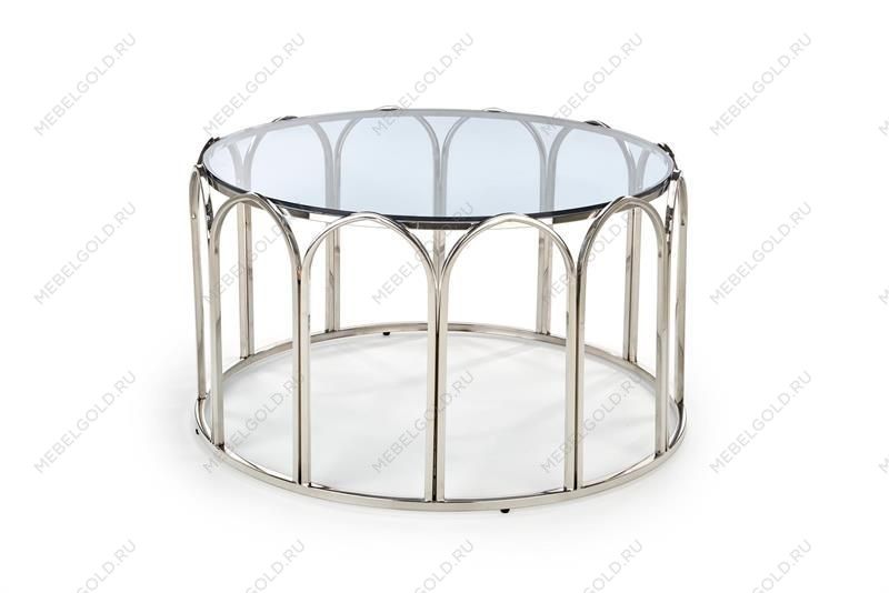 Стол журнальный Halmar OLIVIA (дымчатый/хром) | изображение 1