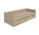 БРИМНЭС / СИРИУС Кровать двухспальная раздвижная ИКЕА / IKEA 90/180х200, Дуб Сонома | изображение 1