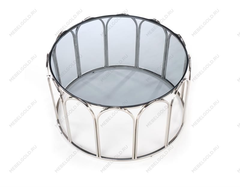 Стол журнальный Halmar OLIVIA (дымчатый/хром) | изображение 6