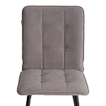 Стул обеденный Bari (2 шт. в упаковке), LT, велюр, серый/черный, 29, 41х55х89 см | изображение 5